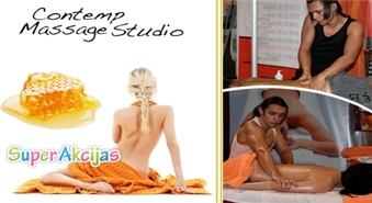 Улучши формы своего тела! Медовый массаж для всего тела от Contemp Massage Studio (1,5h)!