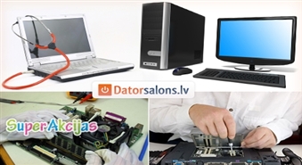 Datora vai klēpjdatora pilna servisa apkope un diagnostika ar 63% atlaidi no "Datorsalons.lv" servisā!