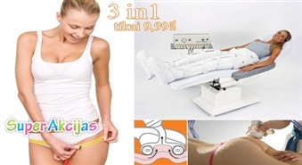 Uzvari cīņā ar celulītu! Vakuuma-rullīšu masāža + limfodrenāža un pressoterapija (gaisa zābaki) tikai par Ls 9.99!