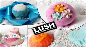 "LUSH" piedāvā ekoloģiskas un aromātiskas vannas bumbas! Augstas kvalitatātes roku darbs!