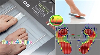 Pēdu datordiagnostika ar nepieciešamo supinatoru piemeklēšanu un ķirurga konsultācija par pēdu problēmām!
