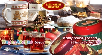 Ziemassvētku tēja greznā kārbiņā no labagarsa.lv! Sirsnīga Ziemassvētku dāvana ar 50% atlaidi!