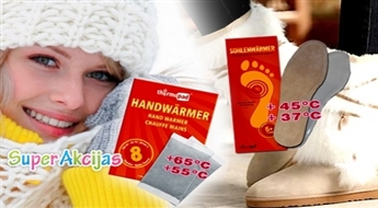 Ar Thermopad pēdu un roku sildītājiem ziemas aukstais laiks Jūs nebiedēs!