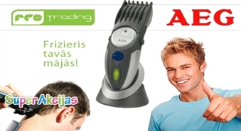 Pats sev frizieris! Matu griešanas komplekts AEG HSM/R-5550!