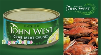 Veselīga un garda uzkoda "Krabju gaļa savā sulā" no John West! John West - labākais no jūras veltēm!