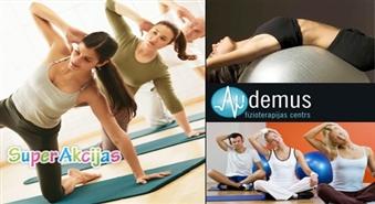 10 apmeklējumu abonements jebkurām grupu nodarbībām fizioterapijas centrā "Audemus" ar 50% lielu atlaidi!