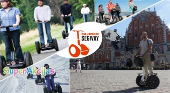 Elektro skūtera "Segway" noma Vecrīgā par 63% lētāk! Izbaudi Rīgu ziemā nedaudz savādāk!