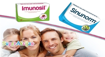 Природная сила против простуды Imunosil + Sinunorm-комплекс лечебных трав против воспаление дыхательных путей!