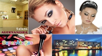 Gatavojamies izlaidumam salonā "Aleksandra"! 1 no 6 make-up, ka arī uzacu korekciju un krāsošanu!