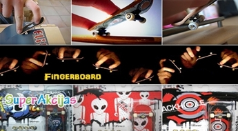 Отличное развлечение! Мини скейт для пальцев FingerBoard для выполнения различных трюков!
