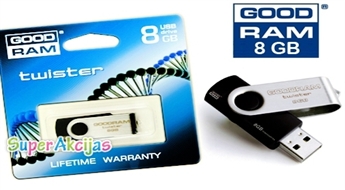 GOODRAM Twister 8Gb Flash atmiņa, Jūsu uzticamais informācijas nesējs ikdienā!