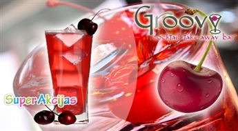 Насладись вкусом! "GROOVY" cocktail bar предлагает отведать коктейль "Ķirsis" с 50% скидкой!