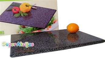 Прочная, гигиеничная и простая в уходе гранитная кухонная доска! Будет служить Вам долго