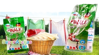 Jauns vācu veļas pulveris FINALE, efektīvs un kvalitatīvs veļas pulveris 10 kg iepakojumā!