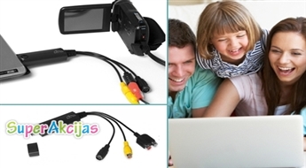 Переведите старые аудио - и видеозаписи в цифровой формат! Адаптер M-TECH USB!
