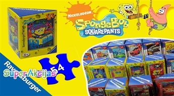 Мини пазл с героем SpongeBob 54 детали от Ravensburger!