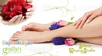 Новинка в честь 8 марта! Процедура White SPA + маникюр или педикюр с покрытием ультрастойкого лака Gelish!