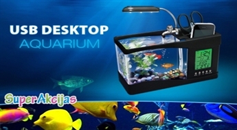 USB Desktop Aquarium: настольный USB-аквариум! Для украшения рабочего стола!