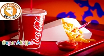 Знаменитая бельгийская картошка фри (большая) + соус + Coca Cola 0.4L в Бельгийском бистро!