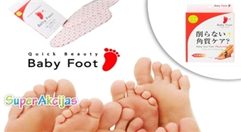 Pēdiņas kā mazulim! 50% atlaide pedikīra zeķēm "Baby Foot"! Iegūsti skaistas un veselīgas pēdas!