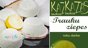 Эко-мыло для мытья посуды + деревянная мыльница – ручная работа от "Kazas Laukos" с 50% скидкой!
