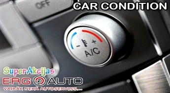 38% atlaide kondicioniera uzpildei un diagnostikai autoservisā "ERG Auto"!