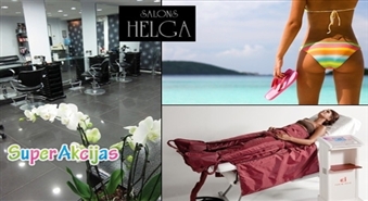 Для идеальной фигуры и красивой кожи! Прессотерапия в салоне HELGA всего 3.50 Ls - 30 мин!