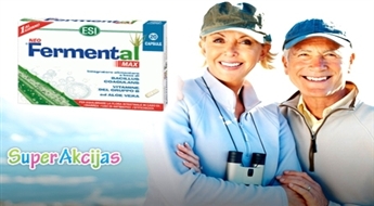 "Fermental" zarnu mikrofloras līdzsvaram. Ņem līdzi savos ceļojumos!