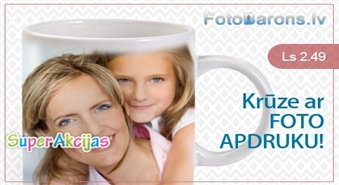 Māmiņdienas krūzīte ar tavu foto ar 50% atlaidi! Esi kopā ar māmiņu arī ikdienā!