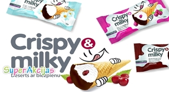 Izbaudi bērnības garšu! Vesela kaste (20 gab.) ar gardajiem biezpiena vafeļu radziņiem no Crispy&Milky tikai par Ls 2,69!