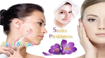 Dziļā sejas ādas tīrīšana + AHA augļskābju pīlings + poras savelkošā maska+apstrāde ar "Darsonval” aparātu!