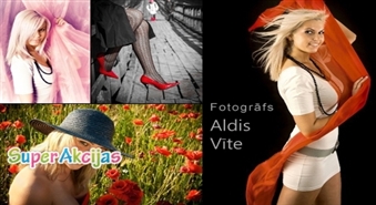 Profesionāls fotogrāfs piedāvā stundu ilgu fotosesiju savā studijā vai Rīgas parkos un ielās par Ls 12.50!