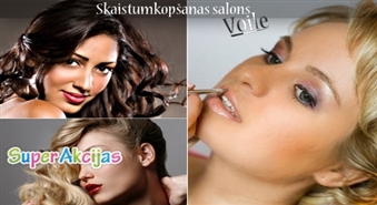 Keratīna matu maska + matu veidošana + pieredzējuša speciālista konsultācija + make Up  salonā Voile!