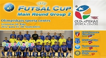 Футбол – Лига Чемпионов UEFA Futsal Cup в Риге – поддержим нашу команду FK „Nikars”!