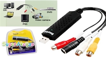 Адаптер для простого видеозахвата USB 2.0 для ноутбуков и ПК!