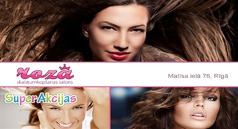 Matu griezums skaistumkopšanas salonā „Rozā” – tikai 3.99 Ls