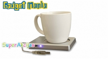 USB-подогреватель для чашки «USB Cup Warmer» от лучшего в Латвии магазина подарков «Gadget Mania»!