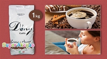 Настоящий итальянский кофе в зернах "Dony Crema e Aroma" (1 кг) со скидкой 46%!