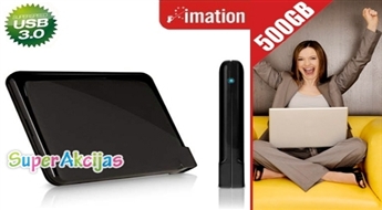 Скоростной внешний жесткий диск 500 GB, IMATION USB 3.0. Надежный накопитель данных!