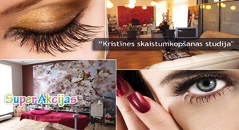 Zīda un ūdeļu skropstu pieaudzēšana par iepazīšanās cenu - Ls 7.50 salonā "Kristīnes skaistumkopšanas studija"!