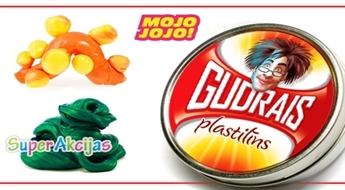 Gudrais plastilīns, kurš atdzīvojas rokās, maina krāsu, tumsā spīd un atlec!