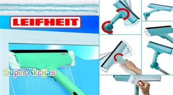 Щетка для мытья окон LEIFHEIT эффективно очистит оконные стекла и рамы!