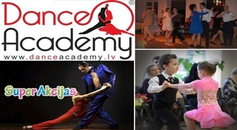 80% скидка на абонемент для пар на обучение танцам в танцевальной школе "Dance Academy"