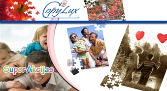 Uzdāviniet sev vai savam mīļam cilvēciņam jauku A3 Puzzli ar Jūs izvēlēto foto vai uzrakstu ar 50% atlaidi!