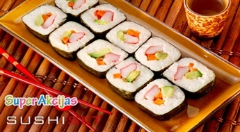 Для любителей суши! Комплект из 4 видов суши (32 шт.) от Sushiset.lv всего за Ls 5,15!