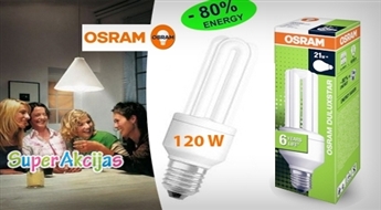 80% экономия электроэнергии с Osram лампочками! Потребляет 23W, а светит как 120W!