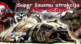Super šausmu atrakcija - zvērs "The Beast" pie T/C SPICE īstiem piedzīvojumu cienītājiem ar 50% atlaidi!