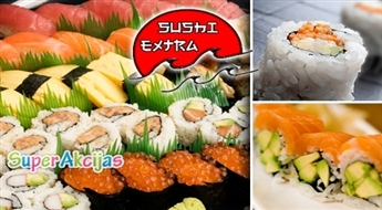 Darbā, mājās vai ballītē! 64 suši gabaliņu komplekts "Hikaru Set" no Sushiextra.lv!