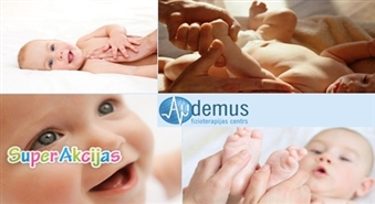 Jaunajiem vecākiem! Zīdaiņu  masāža un vingrošana + vecāku apmācība fizioterapeita vadībā ar 60% atlaidi!