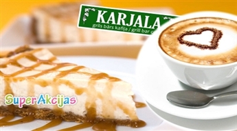 Бар KARJALA: Восхитительный чизкейк  + кофе! Вкусное предложение в приятной атмосфере!